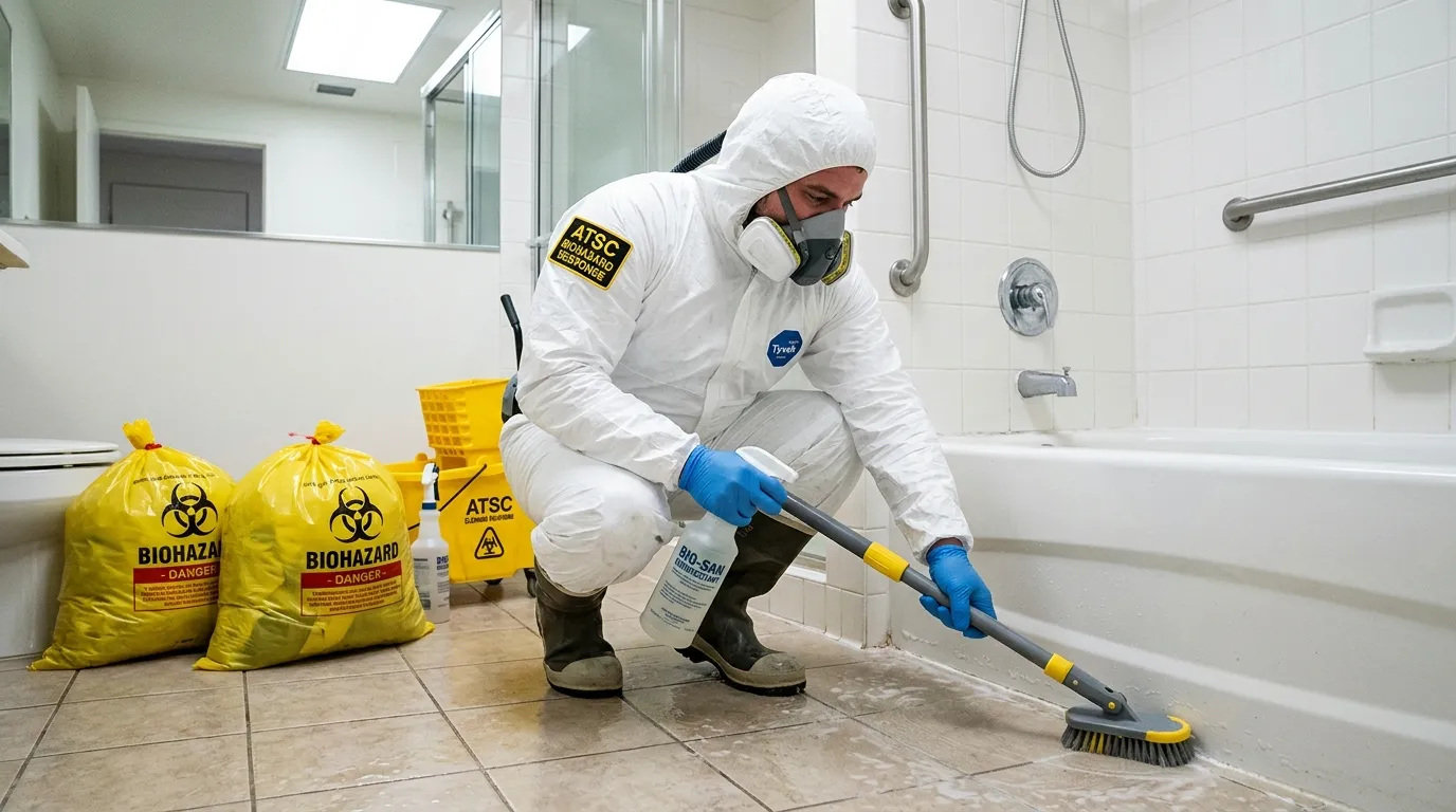 Decontamination equipment deployed for Blood Cleanup in Stockton
